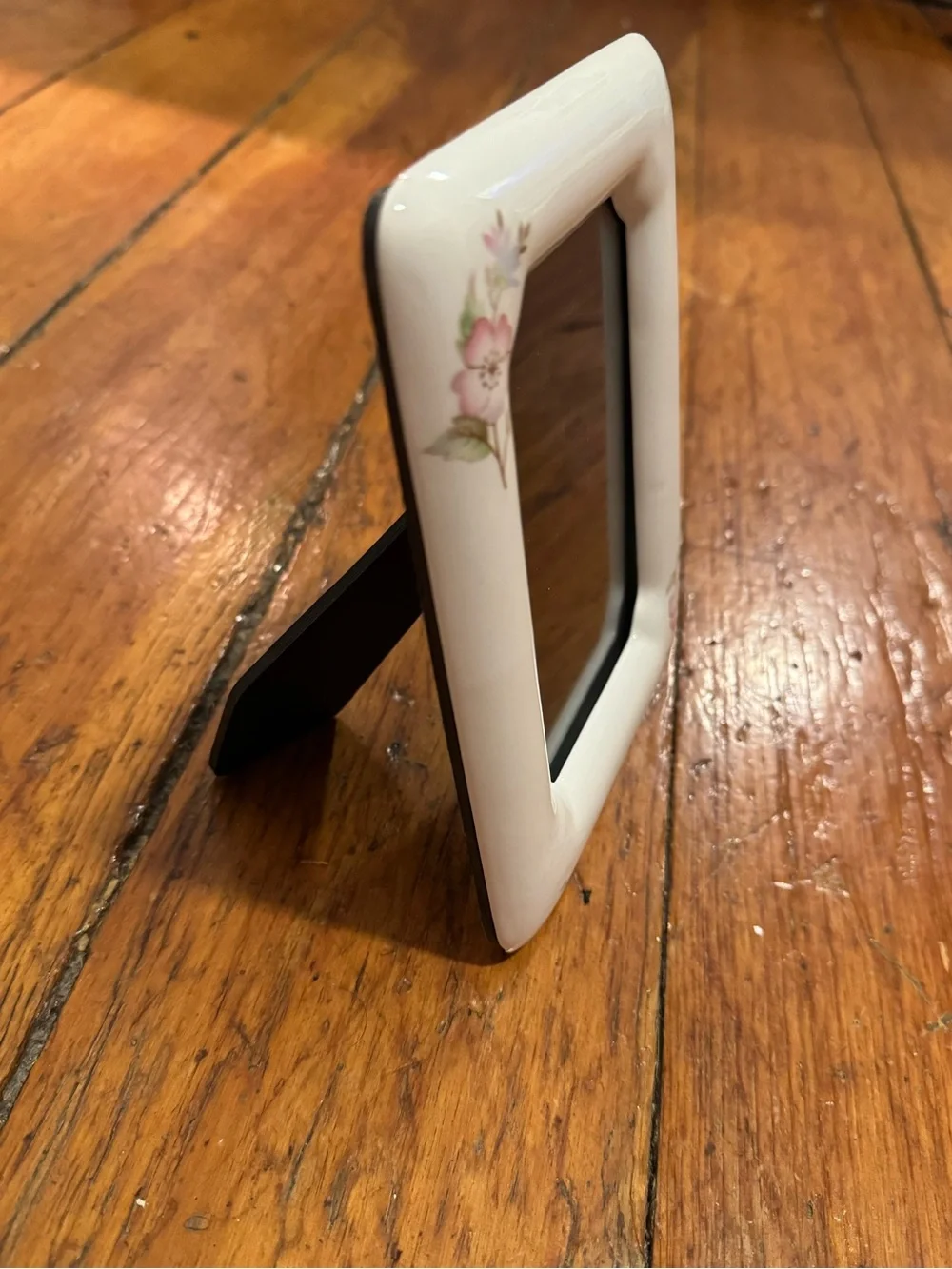 Vintage Ceramic Floral Picture Frame Cottagecore
